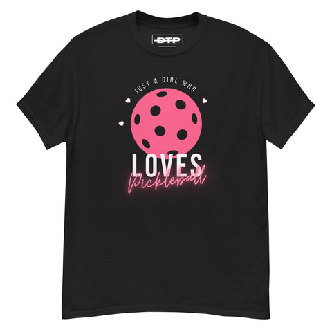Girl Who Loves Pickleball Men's Classic Tee