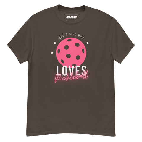 Girl Who Loves Pickleball Men's Classic Tee