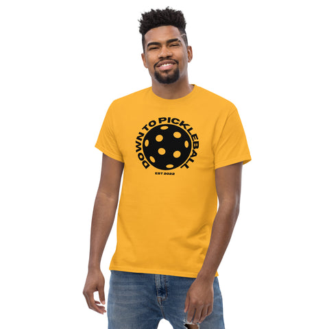 Down To Pickleball Blk Men's Classic Tee