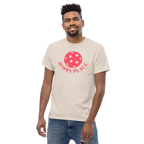 Happy Place Pink Men's Classic Tee