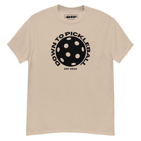Down To Pickleball Blk Men's Classic Tee