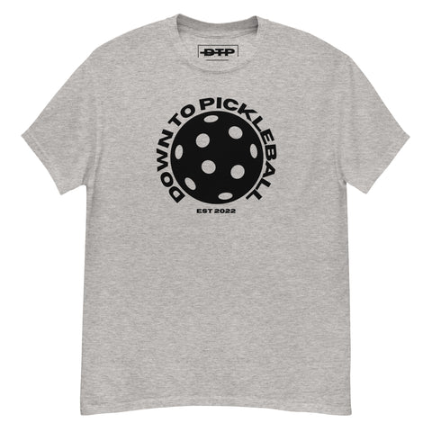 Down To Pickleball Blk Men's Classic Tee