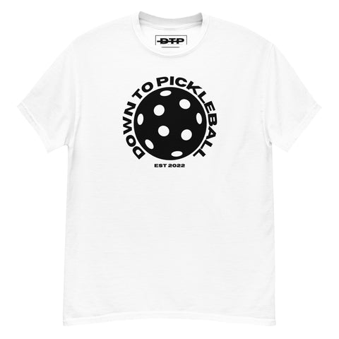 Down To Pickleball Blk Men's Classic Tee