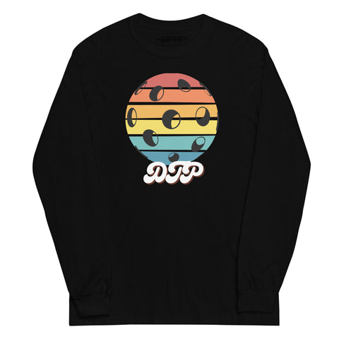 Black And Colorful Dark Retro Men’s Long Sleeve Shirt
