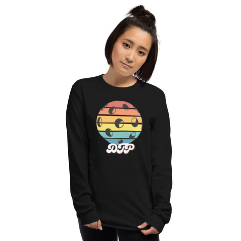 Black And Colorful Dark Retro Men’s Long Sleeve Shirt