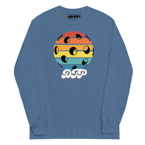 Black And Colorful Dark Retro Men’s Long Sleeve Shirt