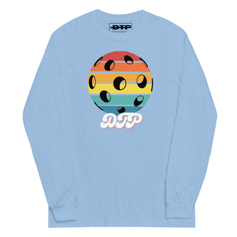 Black And Colorful Dark Retro Men’s Long Sleeve Shirt