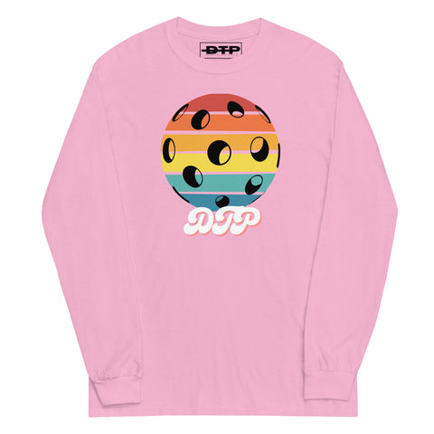 Black And Colorful Dark Retro Men’s Long Sleeve Shirt