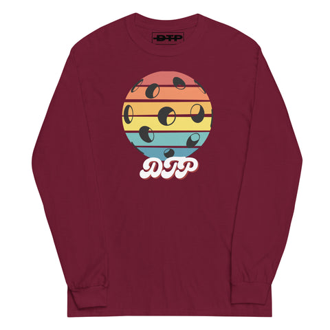 Black And Colorful Dark Retro Men’s Long Sleeve Shirt