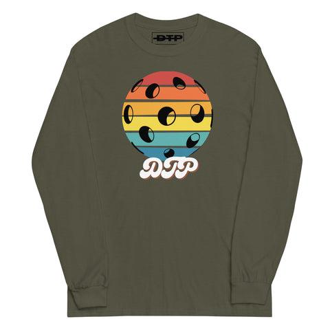 Black And Colorful Dark Retro Men’s Long Sleeve Shirt
