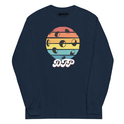 Black And Colorful Dark Retro Men’s Long Sleeve Shirt