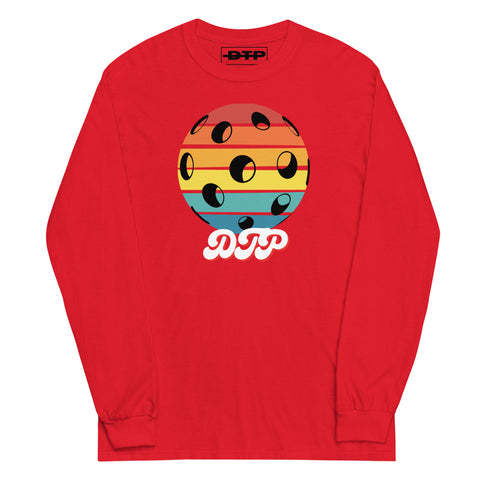 Black And Colorful Dark Retro Men’s Long Sleeve Shirt