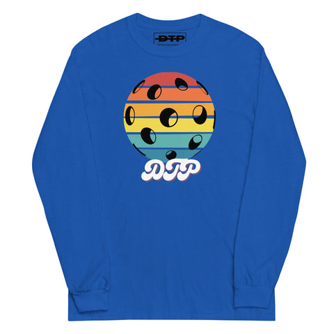 Black And Colorful Dark Retro Men’s Long Sleeve Shirt