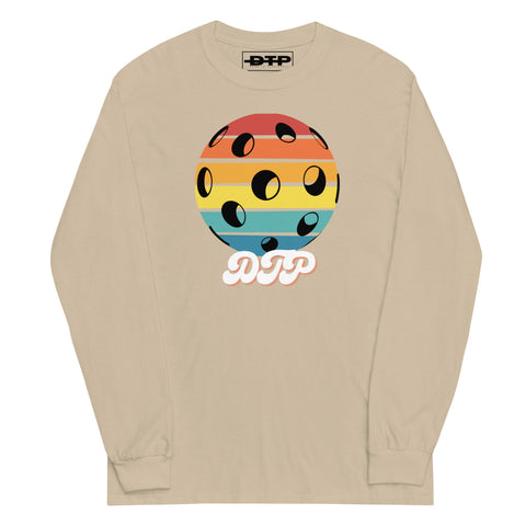 Black And Colorful Dark Retro Men’s Long Sleeve Shirt