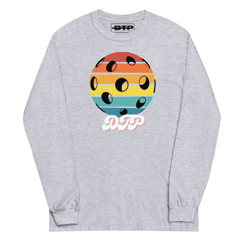 Black And Colorful Dark Retro Men’s Long Sleeve Shirt