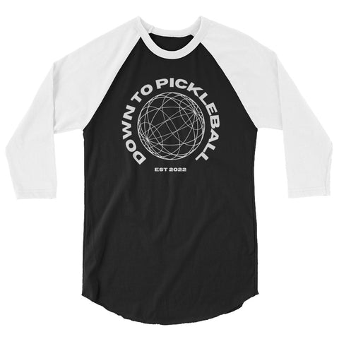 Down To Pickleball 3/4 sleeve raglan shirt