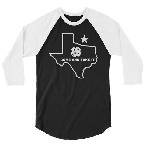 Come And Take It 3/4 sleeve raglan shirt