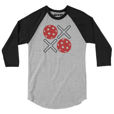 XOXO Red 3/4 sleeve raglan shirt