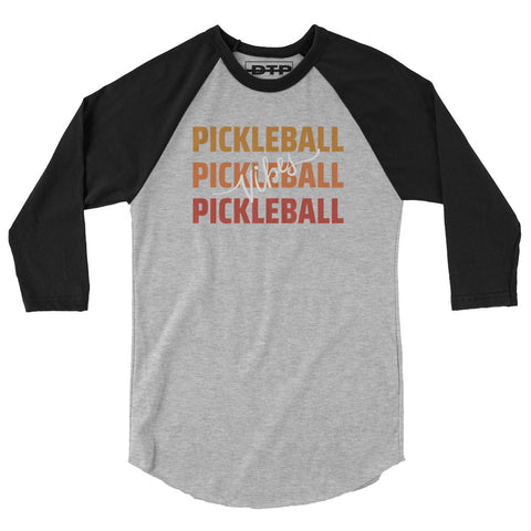 Pickleball Vibes 3/4 sleeve raglan shirt
