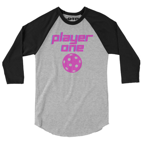 Player One 3/4 sleeve raglan shirt