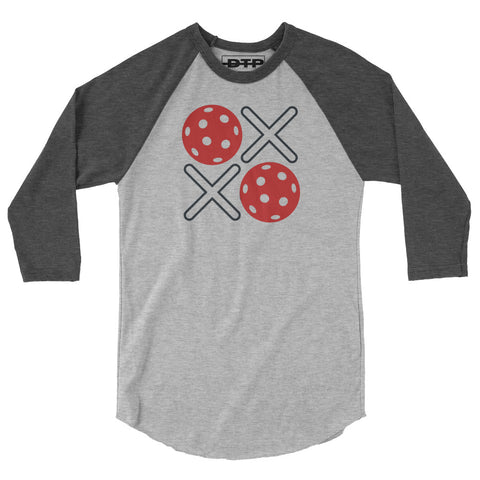 XOXO Red 3/4 sleeve raglan shirt