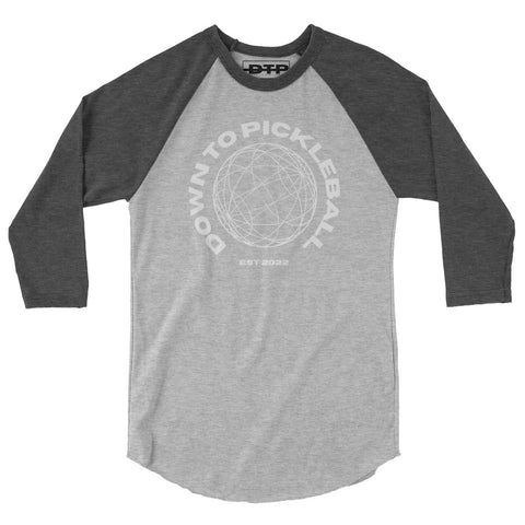 Down To Pickleball 3/4 sleeve raglan shirt