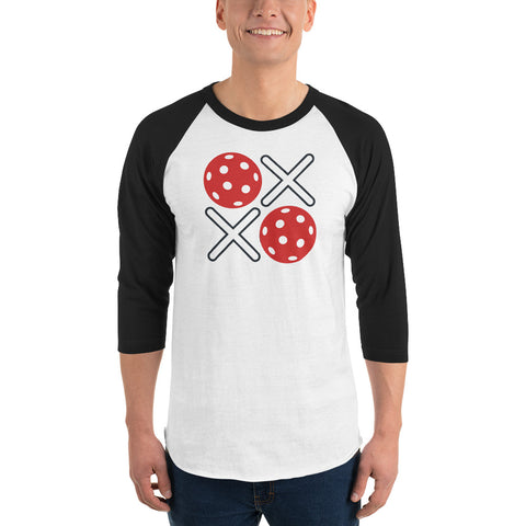 XOXO Red 3/4 sleeve raglan shirt