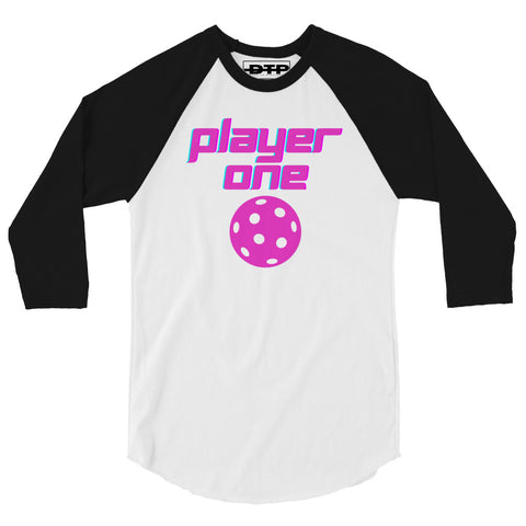 Player One 3/4 sleeve raglan shirt