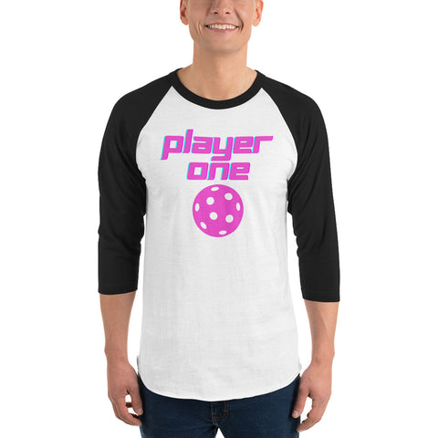 Player One 3/4 sleeve raglan shirt