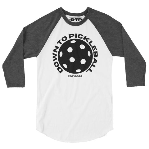 Down To Pickleball 3/4 sleeve raglan shirt
