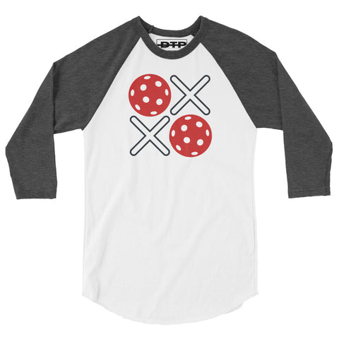 XOXO Red 3/4 sleeve raglan shirt