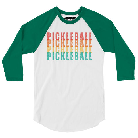 Pickleball 3/4 sleeve raglan shirt