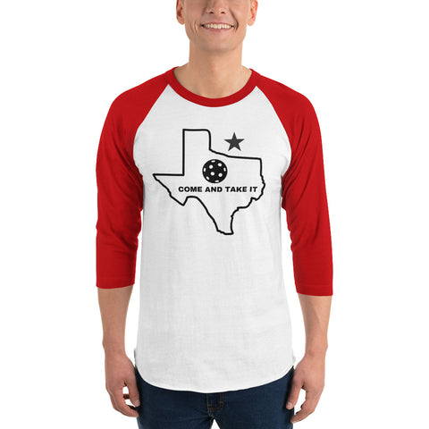 Come And Take It 3/4 sleeve raglan shirt