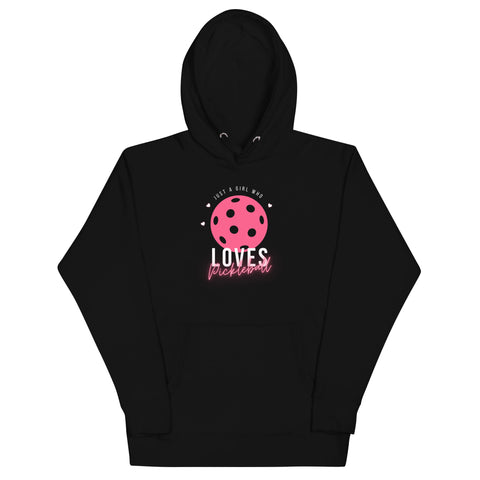 Girl Who Loves Picklebal Unisex Hoodie