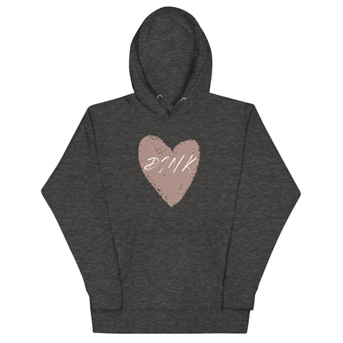 Dink Pink Hrt Unisex Hoodie