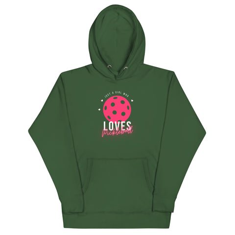 Girl Who Loves Picklebal Unisex Hoodie