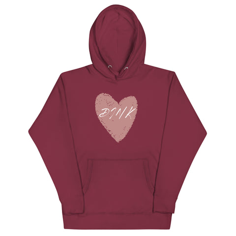 Dink Pink Hrt Unisex Hoodie