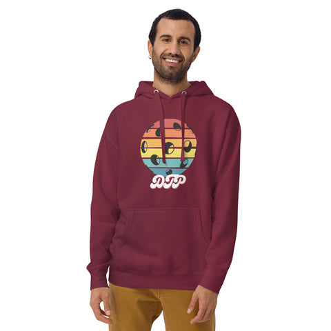 Black And Colorful Dark Retro Unisex Hoodie