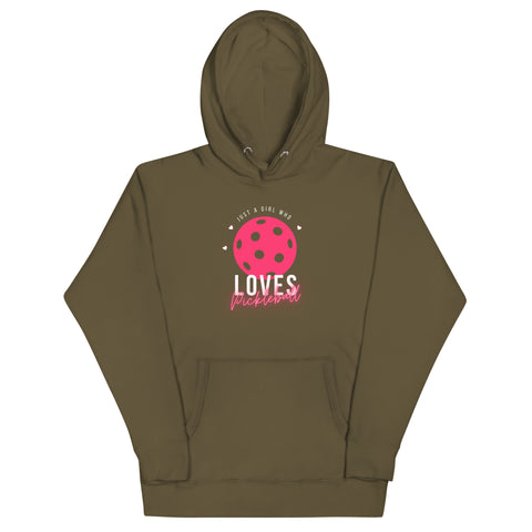Girl Who Loves Picklebal Unisex Hoodie