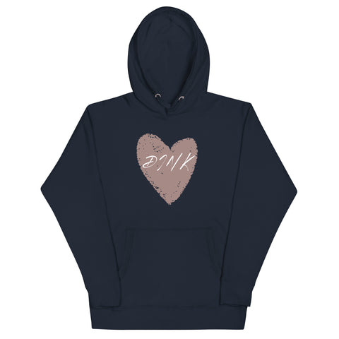 Dink Pink Hrt Unisex Hoodie
