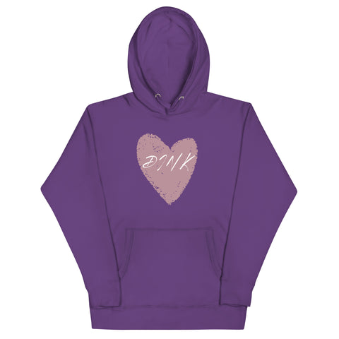 Dink Pink Hrt Unisex Hoodie