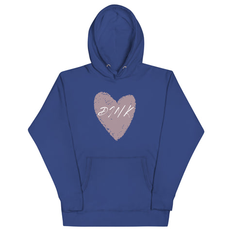Dink Pink Hrt Unisex Hoodie