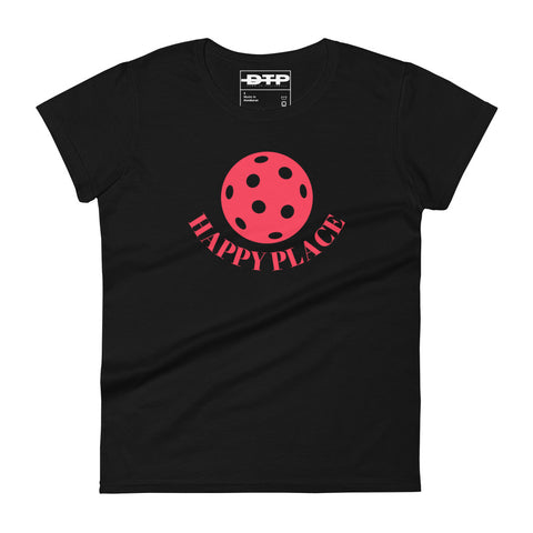 Happy Place Pink Women's Short Sleeve T-Shirt