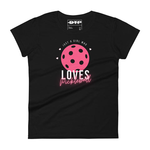 Girl Who Loves Pickleball Women's Short Sleeve T-Shirt