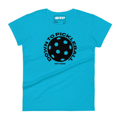 Down To Pickleball Blk Women's Short Sleeve T-Shirt