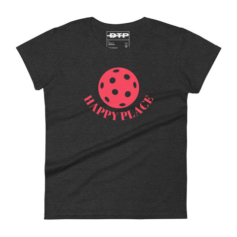 Happy Place Pink Women's Short Sleeve T-Shirt