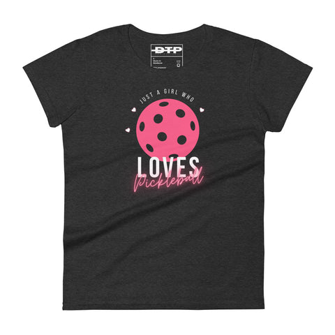 Girl Who Loves Pickleball Women's Short Sleeve T-Shirt