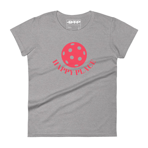 Happy Place Pink Women's Short Sleeve T-Shirt