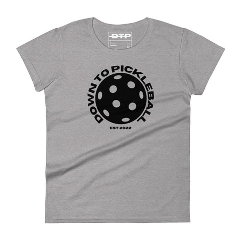 Down To Pickleball Blk Women's Short Sleeve T-Shirt