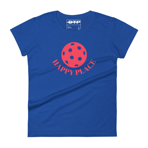 Happy Place Pink Women's Short Sleeve T-Shirt